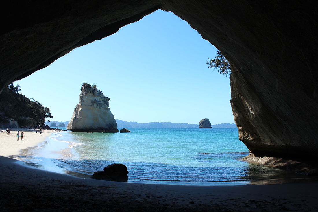 Catherdral Cove in New Zealand